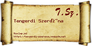 Tengerdi Szeréna névjegykártya